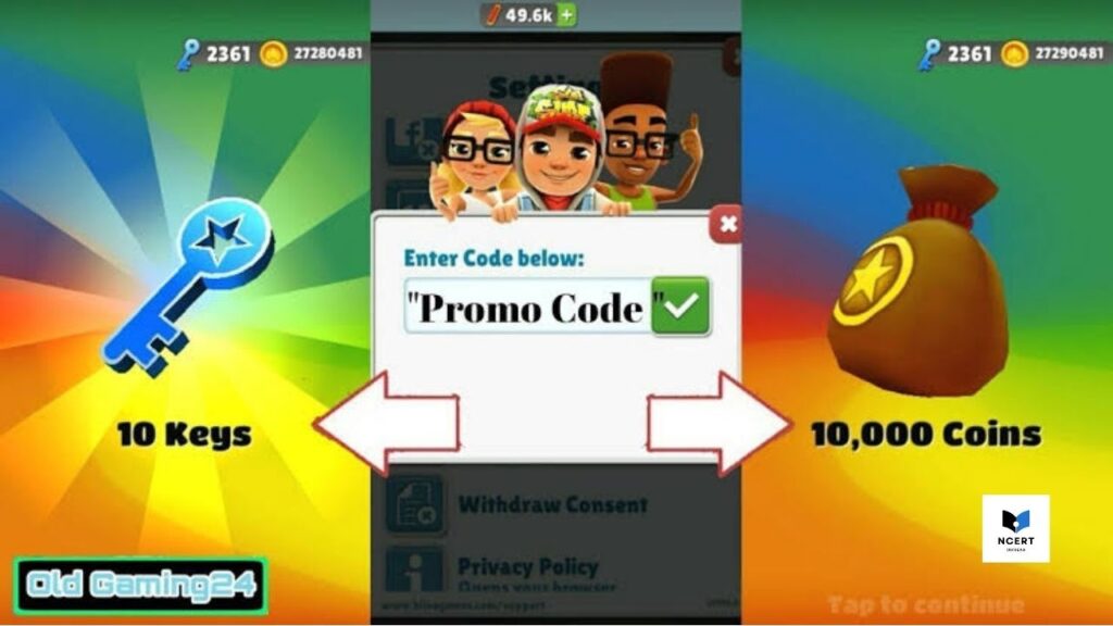 Codes for subway surfers