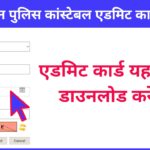 Rajasthan Police constable admit card 2022
