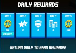 Daily Rewards in Drift Boss 