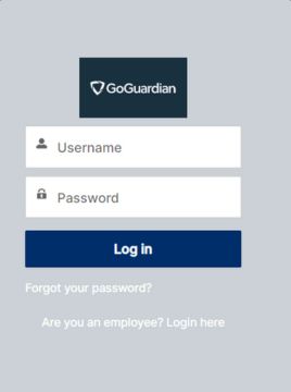 How to log in and use the GoGuardian?