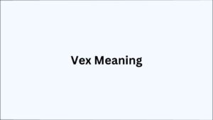 Vex Meaning