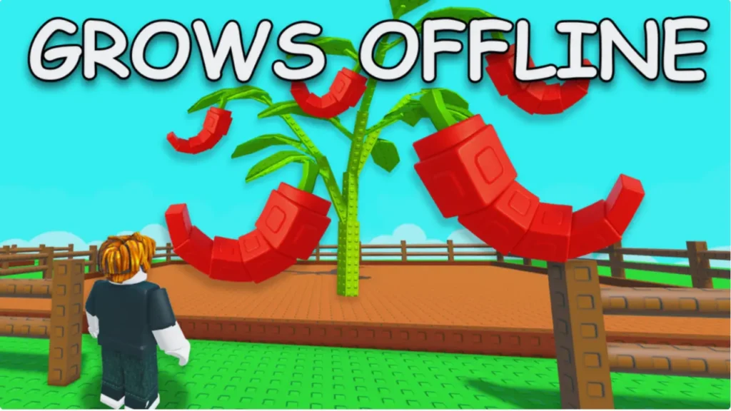 Grow a Garden on Roblox In game Strawberry image - Grows offline