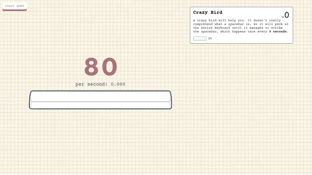 Spacebar Clicker